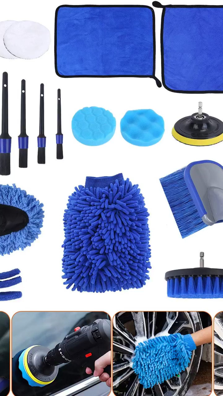26-piece detailing brush kit in action - Drivestyle demo