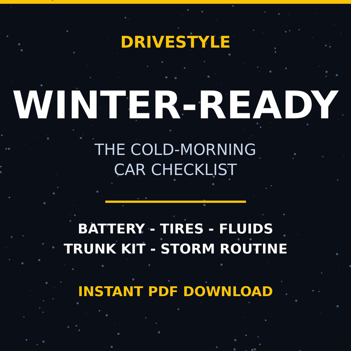 Winter-Ready - The Cold-Morning Car Checklist cover